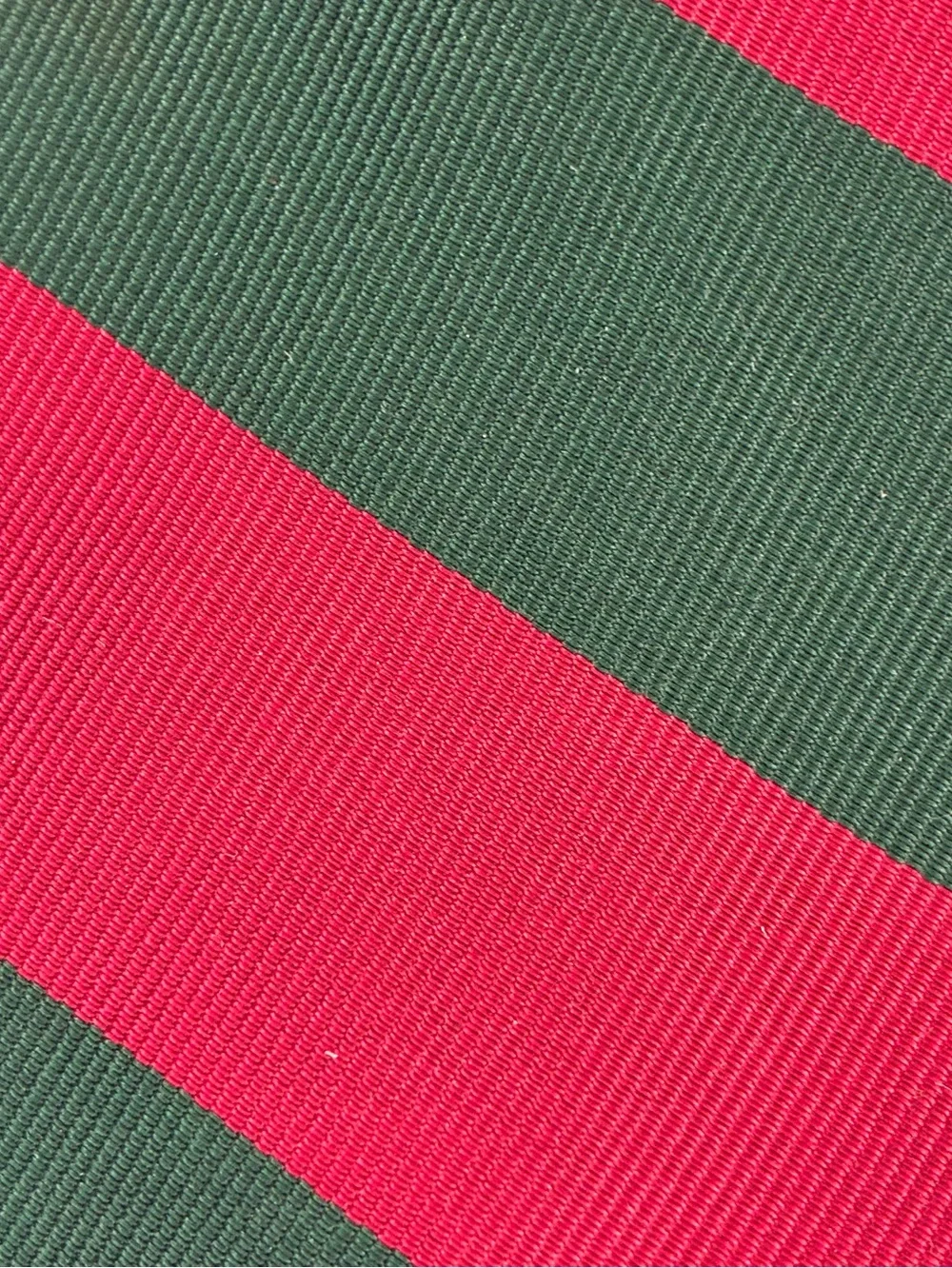Vintage Polo Ralph Lauren Silk Tie Red Green Diagonal Block Stripe Necktie